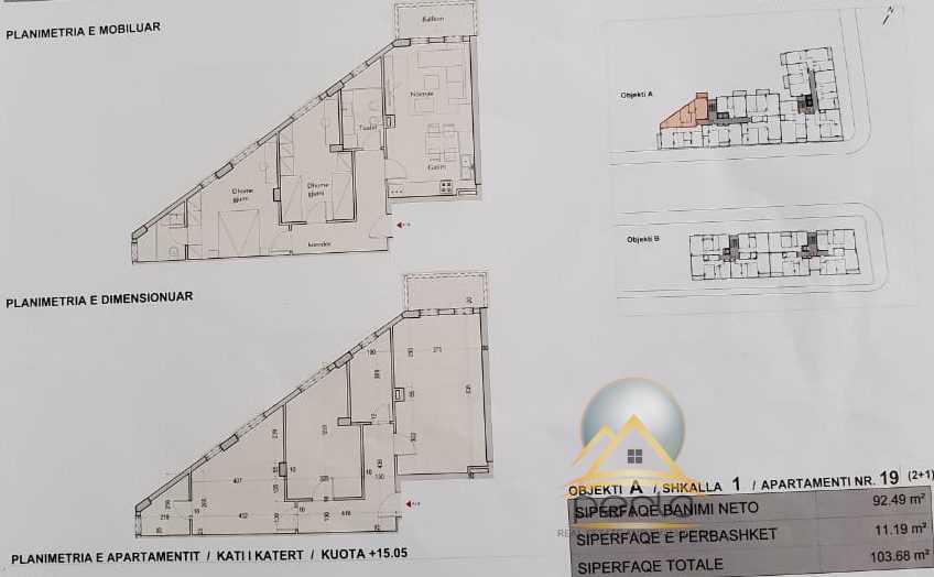 SHITET APARTAMENTI 2+1 TEK 5  MAJI, TIRANE