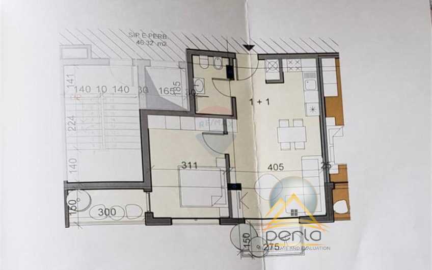 SHITET APARTAMENT 1+1 TEK FUSHA E AVIACIONIT