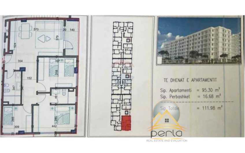 Apartament 3+1 ne shitje ne Kamez