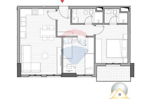 Shitet apartament 2+1 ne rrugen 5 Maji